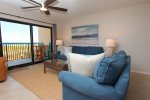 Living Room Area Features A Sleeper Sofa